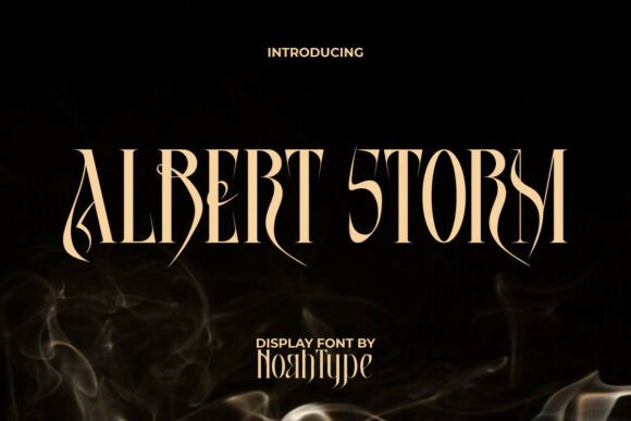 Albert Storm Typeface: Elevating Editorial Design with Sharp Elegance