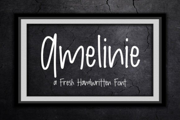 Amelinie: A Whimsical Script Font for Editorial Design