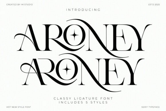 Aroney Typeface Review: A Creative Serif for Modern Brand Identity