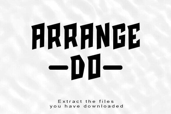 Arrange Do: A Creative Font for Polished Small Business Branding