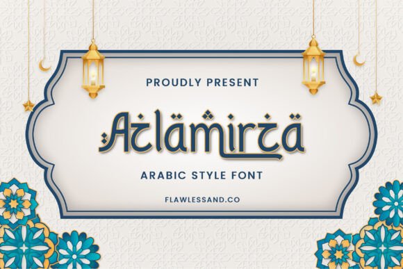 Azlamirza: A Modern Arabic Display Typeface for Editorial Design