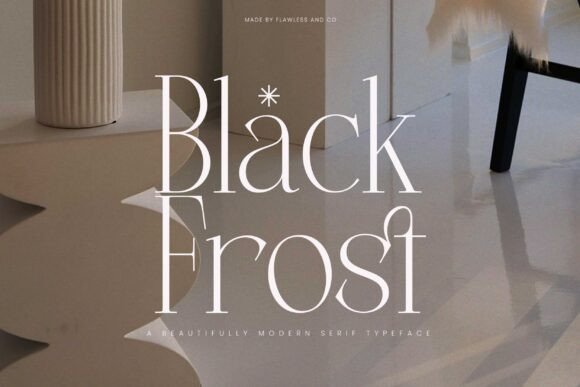 Black Frost: A Modern Serif for Elegant Editorial Design