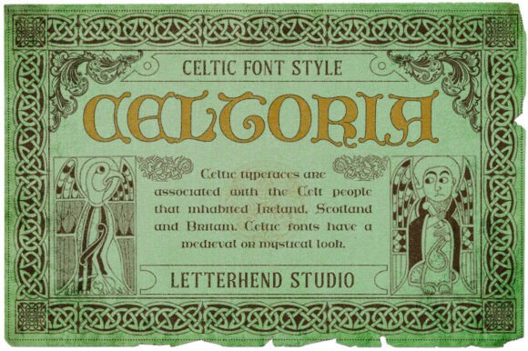Celtoria: Elevating Editorial Design with Celtic-Inspired Typography