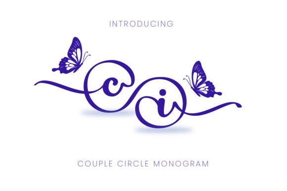 Couple Circle Monogram: Elevating Digital Brand Identity