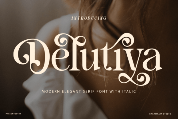 Delutiya: A Modern Elegant Serif Font for Refined Brand Identity