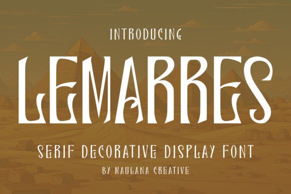 Lemarres: A Stylish Decorative Display Font for Editorial Design