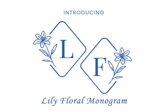 Lily Floral Monogram: The Graceful Typeface for Elegant Campaigns
