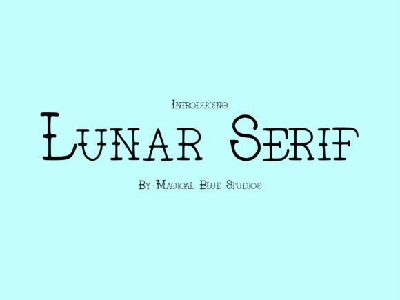 Lunar Serif: A Celestial Typeface for Elegant Digital Branding