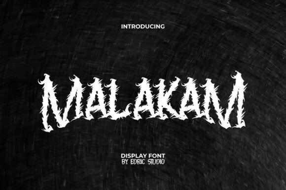 Malakam: A Terrifyingly Beautiful Display Font for Dark Crafts