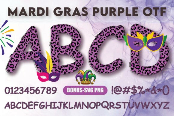 Mardi Gras Purple: A Carnival-Inspired Color Font for Festive Campaigns