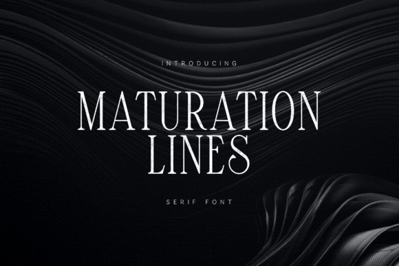 Maturation Lines: A Serif Typeface for Editorial Excellence