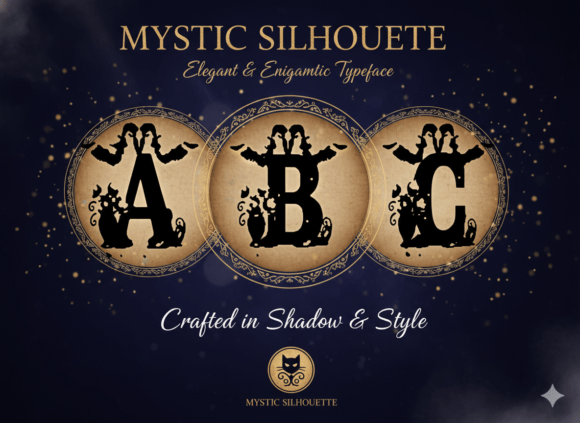Mystic Silhouette: Elevating Web Design with Enchanting Decorative Typography