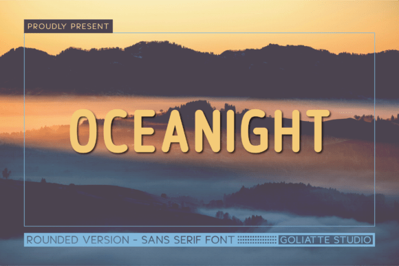 Oceanight: A Unique Sans Serif Typeface for Modern Brand Identity