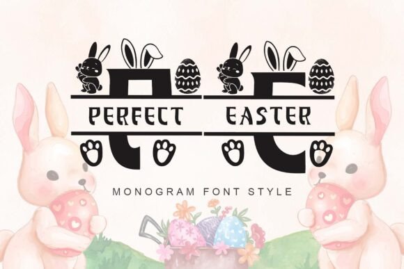 Perfect Easter Monogram: Elevating Editorial Design with Elegant Typography