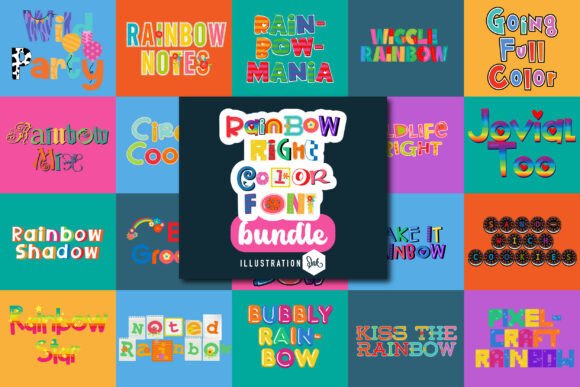 Rainbow Right: A Vibrant Typeface for Modern Editorial Design