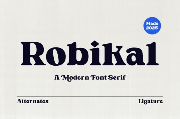 Robikal Typeface: Elevating Handmade Brand Identity