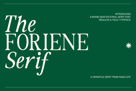 The Foriene Serif: Elevating Handmade Brand Identity