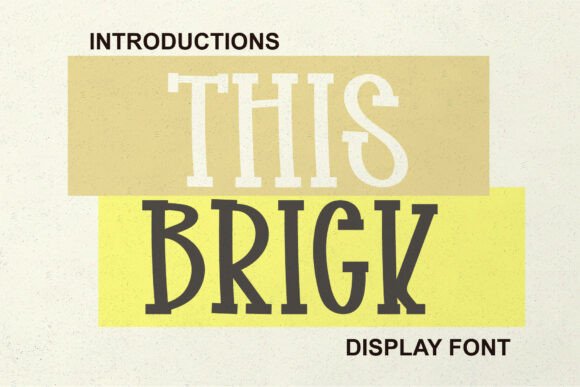This Brick: A Handwritten Slab Serif for Scroll-Stopping Social Media